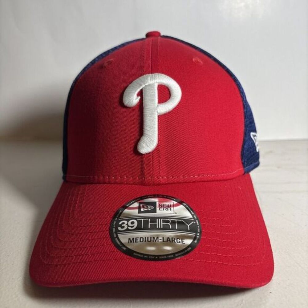 New Era 39Thirty Philadelphia Phillies Red & Blue MLB Hat NEW - M / L